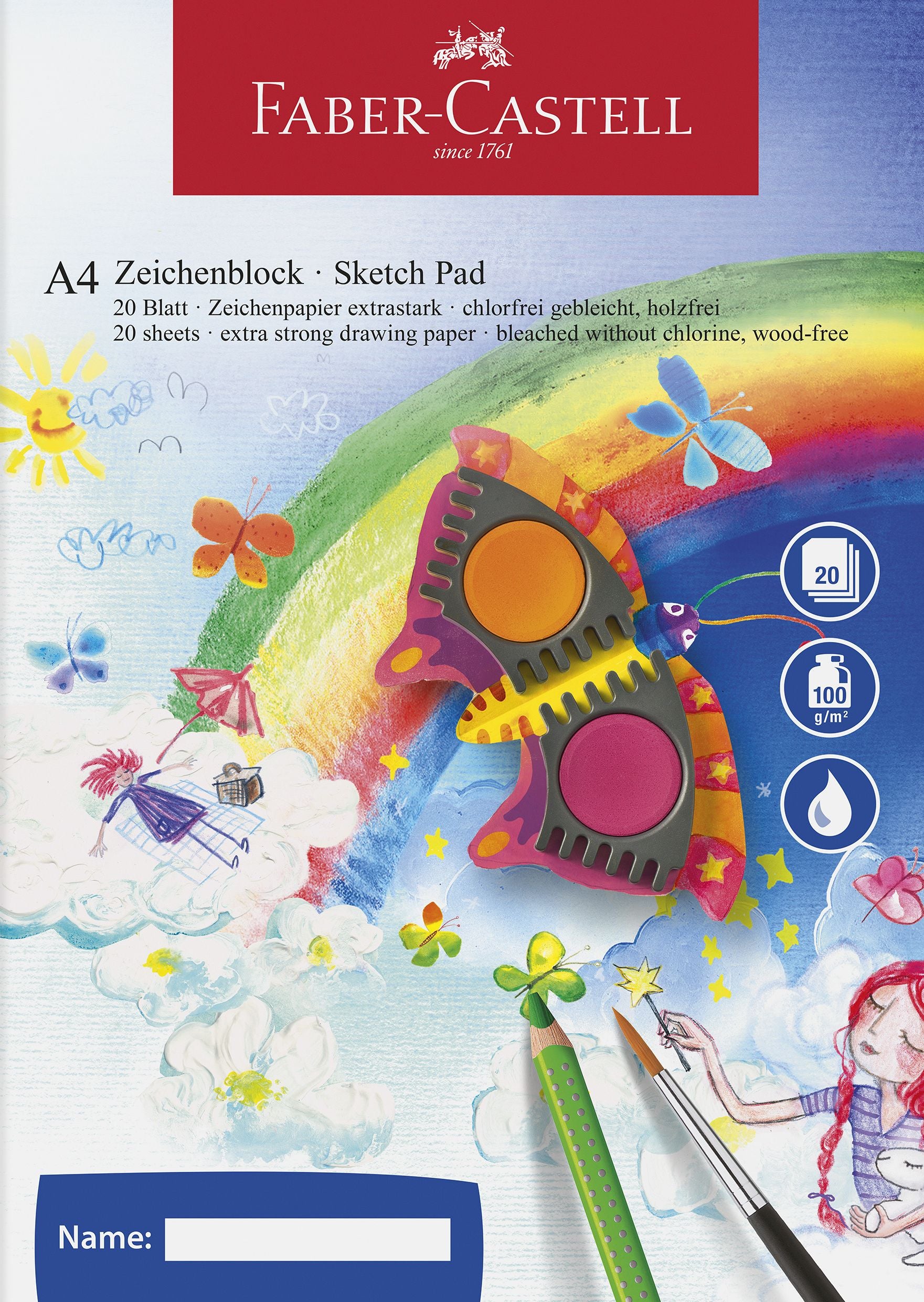 BLOC DESEN A4 20 FILE 100G/MP FABER-CASTELL BLOC DESEN A4 20 FILE 100G/MP FABER-CASTELL